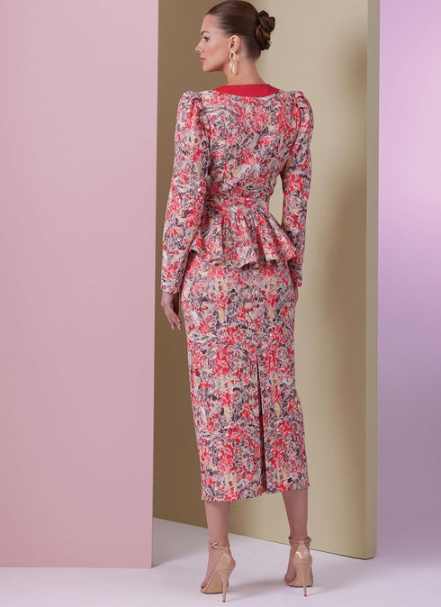 Vogue Misses' Two-Piece Dress Sewing Pattern Packet, Design Code V2006, Sizes 18-20-22-24-26, Multicolor...