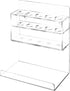 MyGift Wall Mounted Clear Acrylic Dry Erase Marker Holder Organizer for 5 Markers and Eraser, Hanging Whiteboard Accessories Rack for Office Home ...