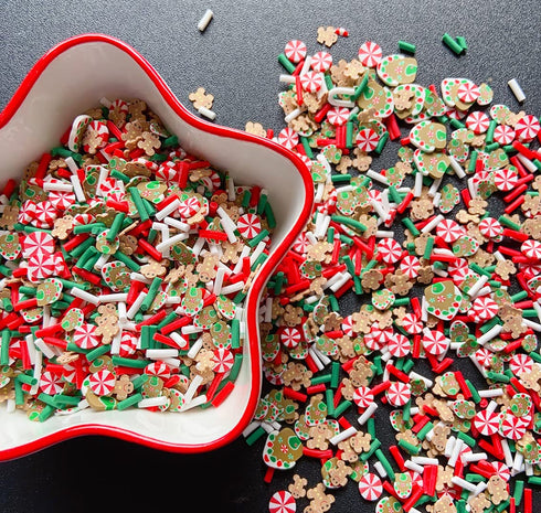EHOPE Fake Sprinkles Fake Christmas Sprinkles Fake Candy Sprinkles Clay Sprinkles Polymer Sprinkles Polymer Clay Slices for Nail Art DIY Crafts Ca...