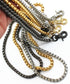 Model Worker Iron Box Chain Strap Handbag Chains Purse Chain Straps Shoulder Cross Body Replacement Straps with Metal Buckles (Gold, 47")...