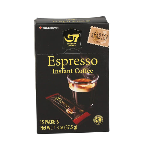 TRUNG NGUYEN G7 ESPRESSO Instant Coffee for Energy Boost - Pure Arabica Beans, Bold Taste & Gentle Aroma - Strong & Rich Vietnamese Instant Energy...
