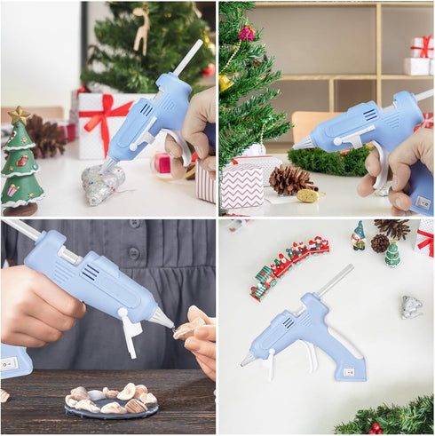 Cordless glue gun Glue Gun Fast Preheating Hot Glue Gun Kit with 20 Glue Sticks USB Rechargeable Cordless Hot Glue Gun for School Crafts DIY Arts ...
