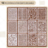 12 PCS Stencils for Crafts Reusable Densely Patterned Cool Painting Stencil Set,8''*5.9''Plastic Painting Stencils for Scrapbooking Cookies Tile F...