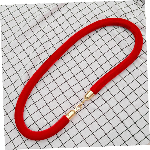 DOITOOL 5pcs Rope end Stop Crowd Control Rope Ends Rope Fittings Hooks Fencing Rope snap Rope end snap Post Queue Hooks Deck Railing Cord end snap...