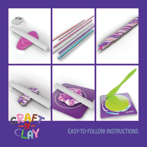 Craft 'n Clay - Jewelry Dish Making Kit for Kids Ages 8-14 Year Old - Best DIY Arts & Crafts Kits Easter Gifts - Creative Toys for Preteen & Teena...