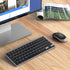 Compact Wireless Keyboard Mouse, 2.4GHz Ultra Thin Small Wireless Keyboard Mouse Combo for Desktop, Laptop (Black and Gray)...