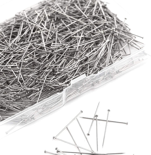 AIEX 1000 Pieces 1 Inch Sewing Pins Head Pins Fine Satin Pin Straight for Dressmaker Jewelry Craft Sewing Projects...