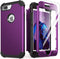 IDweel for iPhone 8 Plus Case, for iPhone 7 Plus Case with Tempered Glass Screen Protector, 3 in 1 Shockproof Slim Hybrid Heavy Duty Hard PC Cover...