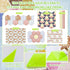 8 Pcs Half Hexagon Quilting Rulers Acrylic Quilting Templates for Quilting 1-7 Inch Quilt Template Ruler with 1/4 Inch Seam Allowance Quilt Suppli...