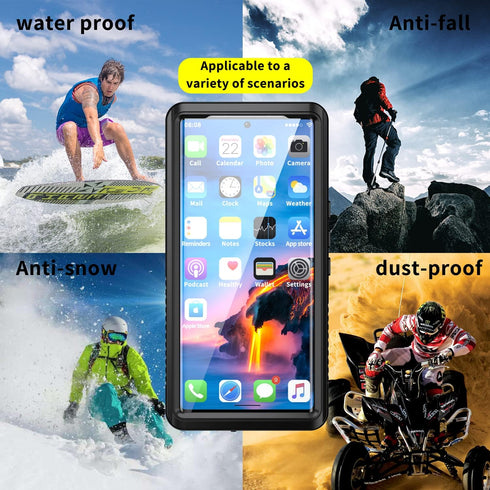 Pixel 6 Pro Case Waterproof, IP68 Certified with Built-in Screen Protector Full Body Shockproof Dirtproof Snowproof Rugged Clear Case for Google P...