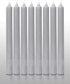 Hyoola 10 Inch Dinner Candles - 12 Pack - Light Gray Tall Unscented Rustic Long Burning Candle Sticks...