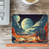 Space Themed Design, Vibrant Color Mouse Pad Travel Mouse Pad for Gaming Cloth Mouse Pad Laptop Mouse Pad, 26x21cm...