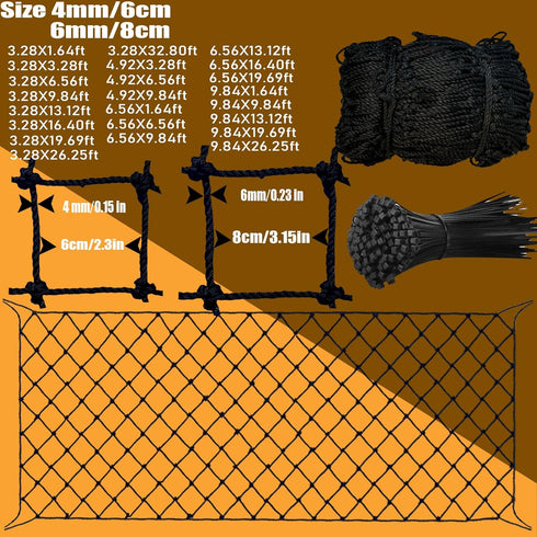 Safety Net for Balcony,Stair Rope Net,Safety Netting for Railings,Suitable for Children's Playgrounds, Stair, Railing, Indoor and Outdoor Decorati...