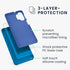 kwmobile Case Compatible with Samsung Galaxy A32 5G Case - TPU Silicone Phone Cover with Soft Finish - Blue Reef...