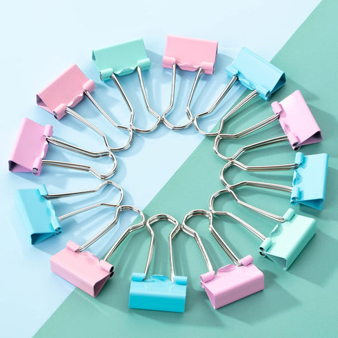 Mr. Pen- Pastel Binder Clips, 50 Pack, 0.75 in, Pastel Color, Small Clips, Small Binder Clips, Paper Binder Clips, Binder Clips Small Size, Small ...