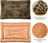 Vintage Leopard Print Dog Bed Cat Bed, Rectangle Comfortable Pet Bed, Ultra Soft Calming Dog Bed for Small Medium Large Dogs, 18" x 24"...