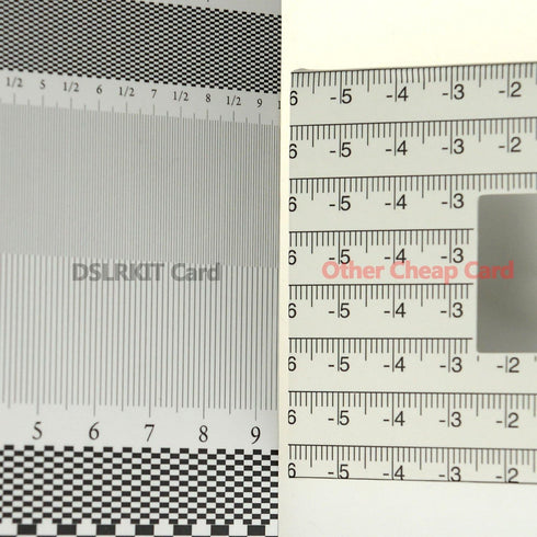 Lens Focus Calibration Tool Alignment Ruler Folding Card(Pack of 6)...