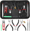 JONMON Jewelry Making Supplies Kit - 8Pcs Beading Tweezers Tool Set with Round Nose/Side Cutting/Needle Nose Pliers for DIY Necklace Bracelet Earr...