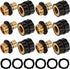 Xiny Tool 3/4 Inch Garden Hose Quick Connect, Quick Connect Garden Hose Fittings, Male and Female Water Quick Release Hose Connector (6 Pack)...