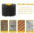 Abrasive Nylon Wire Drawing Wheel Drum Brushes, 320 Grit 120x100mm Wheel Drum Burnishing Tool Polishing Brush Wooden Wheels for Wood Furniture Wor...