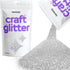 Hemway Craft Glitter Flakes for Arts and Crafts, Tumblers, Resin, Epoxy, Nail Art, Wax, Card Making and Decorations 100g / 3.5oz - Microfine (1/25...