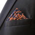 S&W SHLAX&WING Orange Blue Pocket Square for Men Fashion Large Handkerchief...