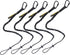 TRSMIMA Safety Tether Tool Lanyard - 5 Pack Stretch Strap Safety Fall Protection Tools Leash with Screw Lock Carabiner Clip Mountaineering Safety ...