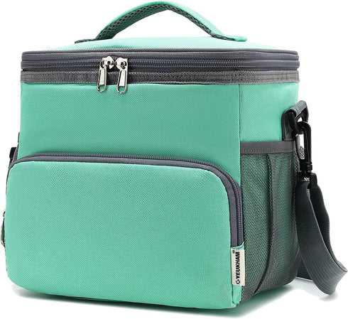 Insulated Lunch Bag for Adult/Women/Men, Reusable Large Lunch Box Cooler Soft Tote, Thermal Meal Prep Lunch Pail with Adjustable Shoulder Strap fo...