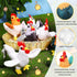 6 Pieces Mini Plush Furry Animal Toys Soft Plush Horse Pig Cattle Rabbit Dog Sheep Hen Doll Stuffed Plush Animals for People Over 3+(Chicken and R...