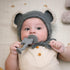 Moonkie Teething Toy, Safe & Easy to Hold BPA Free Silicone Teethers, 360° Baby Toothbrush with Suction Base, Teether Toys Best for Babies 6-12 Mo...