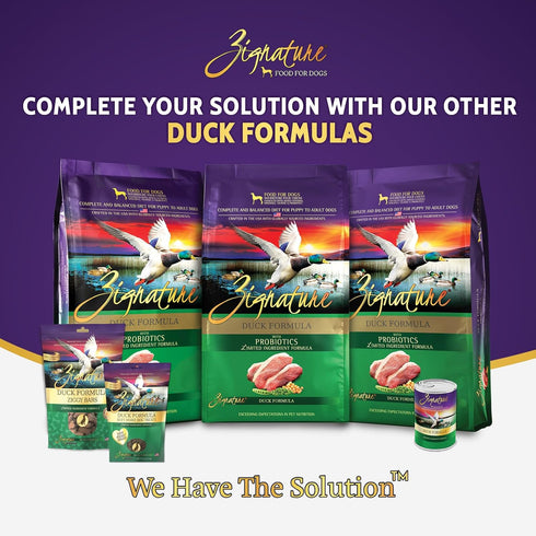 Zignature Duck Soft Moist Treats for Dogs...
