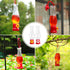 ORIENTOOLS Hummingbird Feeder 2Pack, Mini Hanging Flower Bird Feeders for Outdoors with 2 Window Mount Suction Cup Accessories, 1 Connector, 3.4 o...