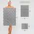 3D Rose TWL_120259_1 Dark Gray Quatrefoil Pattern - Grey Moroccan Tiles - Modern Stylish Geometric Clover Lattice Towel, 15 x 22...
