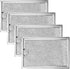 WB06X10309 Microwave Oven Grease Filter 7-5/8 x 5" Compatible with GE WB06X10359 Microwave Filter Replacement Parts by AMI PARTS (4 Packs)...