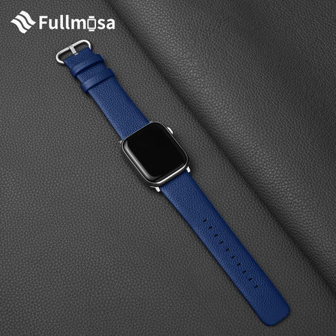 Fullmosa Leather Bands Compatible with Apple Watch Band 41mm 40mm 38mm 42mm for Women Men, Top Grain Genuine Leather Strap for iWatch Series 10/9/...