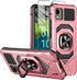 for Nokia C110 Phone Case with Tempered Glass Screen Protector,Military Grade Heavy Duty Shockproof Protective Cover,with Ring Kickstand Full-Body...