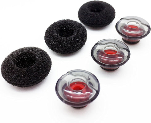 Voyager 5200 5220 Ear Tips - 3 Pack Medium Replacement Earbuds Eartips Eargels & Foams set Compatible with Plantronics Voyager 5200 5220 Wireless ...