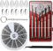 Eyeglass Repair Kit, PTSLKHN Sunglasses Repair Tool Kit with Eyeglass Screws, Precision Screwdriver Set, Tweezer and Nose Pads for Glasses and Wat...