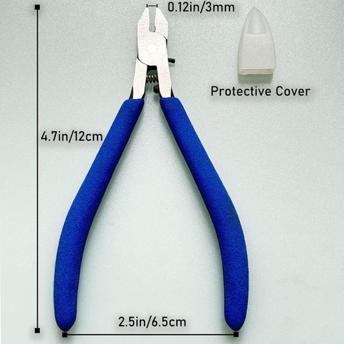 Model Nipper with Blade Case, 4.7-inch Plastic Model Cutter Tools, Sprue Cutter for Gundam Building Repairing and Fixing, Blue...