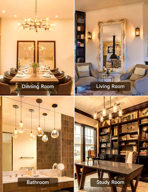 E26 Edison Light Bulb 40 Watt Equivalent, A15 Dimmable LED Light Bulbs, 5W LED Filament Light Bulb, Warm White 2700K, 500LM Ceiling Fan Light Bulb...