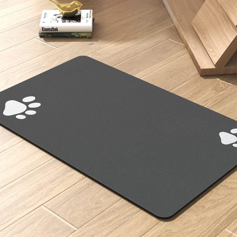 Pet Feeding Mat-Absorbent Dog Mat for Food and Water Bowl-No Stains Quick Dry Dog Water Dispenser Mat-Dog Accessories Pet Supplies-Dog Water Bowl ...