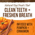 Merrick Fresh Kisses Natural Dental Chews, Treats Infused with Pumpkin and Cinnamon for Tiny Dogs 5-15 Lbs - 5.3 oz. Pouch...