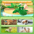 Squeaky Dog Toy for Small Medium Large Dogs?Crocodile Shaped Tug of War Interactive Dog Toy?Soft Fabric and Sturdy Dog Plush Toy for Indoor Play...