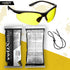 voltX 'CONSTRUCTOR' BIFOCAL Reading Safety Glasses (YELLOW +1.5 Dioptre) ANSI Z87.1+ & CE EN166F, certified/Cycling Sports Glasses includes safety...