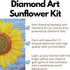 DIAMOND ART BY LEISURE ARTS Diamond Painting Kits for Adults 8"X8" Beginner Sunflower, Full Drill, Art Kits, Dimond Art, for Adults, Kit...