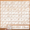 3 Inch Letter Symbol Stencils for Painting on Wood, 65 Pcs Alphabet Drawing Templates with Calligraphy Large Font and Cursive Letters Numbers Sign...