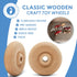 Woodpeckers- Classic Wooden Craft Toy Wheels 1.5" X 1/2" Axle Hole 24 Pack...
