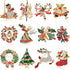 12 Pcs Christmas Brooch Pins Set for Women Rhinestone Crystal Christmas Tree Wreath Snowman Reindeer Christmas Ornament Jewelry Pins Gift...
