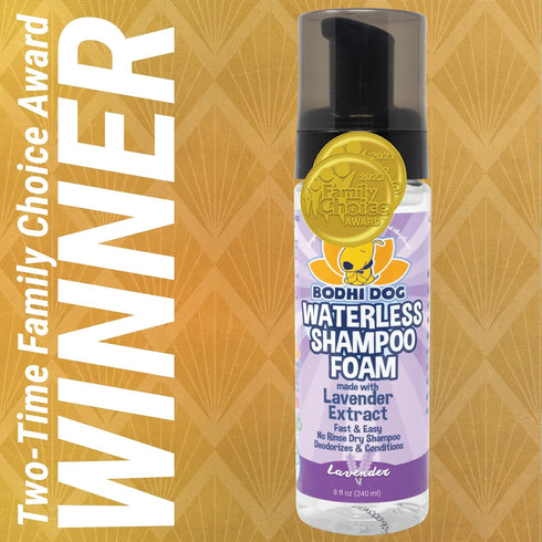 Bodhi Dog Waterless Foaming Shampoo | Natural Pet Shampoo for Dogs & Cats | Waterless Dry Shampoo for Bathless Cleaning | No Rinse Required | Made...