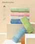 Cleanbear Pure Cotton Wash Cloths Face Cloths, 6 Colors per Set, 13 x 13 Inches (Light Blue, Jade Green, Light Green, Grey, Light Grey, Pink)...